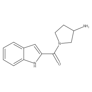 1-(1H-indole-2-carbonyl)pyrrolidin-3-amine结构式