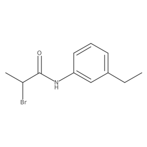 2-bromo-N-(3-ethylphenyl)propanamide Structure