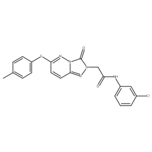 N-(3-chlorophenyl)-2-(3-oxo-6-(p-tolylthio)-[1,2,4]triazolo[4,3-b]pyridazin-2(3H)-yl)acetamide Structure
