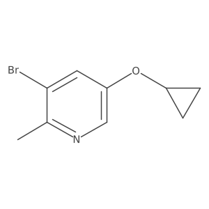 3-Bromo-5-cyclopropoxy-2-methylpyridine Structure