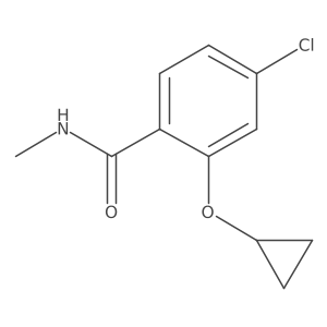 4-Chloro-2-cyclopropoxy-N-methylbenzamide结构式