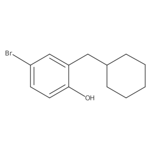 4-Bromo-2-(cyclohexylmethyl)phenol结构式