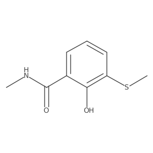 2-Hydroxy-N-methyl-3-(methylthio)benzamide结构式