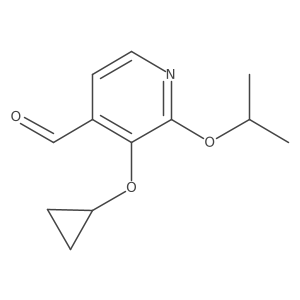 3-Cyclopropoxy-2-isopropoxyisonicotinaldehyde结构式