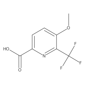 5-Methoxy-6-(trifluoromethyl)picolinic acid Structure