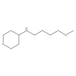 N-(4-Methoxybutyl)tetrahydro-2H-thiopyran-4-amine结构式
