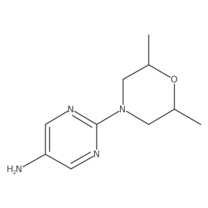 2-(2,6-Dimethylmorpholino)pyrimidin-5-amine结构式