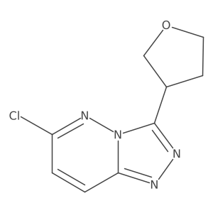 6-Chloro-3-(tetrahydrofuran-3-yl)-[1,2,4]triazolo[4,3-b]pyridazine结构式