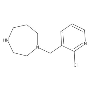 1-[(2-Chloropyridin-3-yl)methyl]-1,4-diazepane Structure