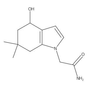 1H-Indole-1-acetamide, 4,5,6,7-tetrahydro-4-hydroxy-6,6-dimethyl- Structure