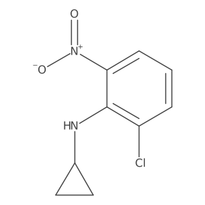 2-chloro-N-cyclopropyl-6-nitroaniline Structure