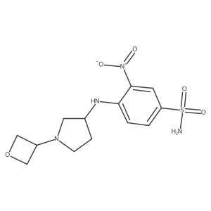 3-Nitro-4-[[(3R)-1-(3-oxetanyl)-3-pyrrolidinyl]amino]benzenesulfonamide Structure