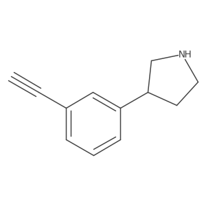 3-(3-Ethynylphenyl)pyrrolidine结构式