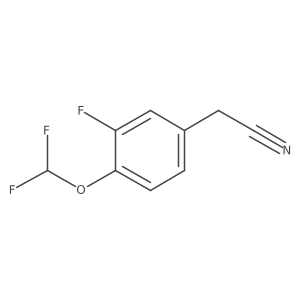 2-(4-(Difluoromethoxy)-3-fluorophenyl)acetonitrile Structure