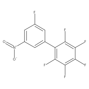 1,2,3,4,5-Pentafluoro-6-(3-fluoro-5-nitrophenyl)benzene Structure