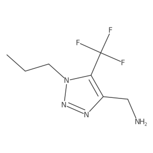 [1-propyl-5-(trifluoromethyl)-1H-1,2,3-triazol-4-yl]methanamine Structure