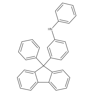 Benzenamine, N-phenyl-3-(9-phenyl-9H-fluoren-9-YL)- Structure
