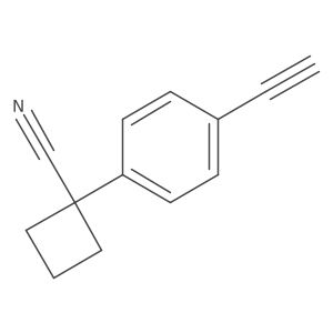1-(4-Ethynylphenyl)cyclobutane-1-carbonitrile Structure