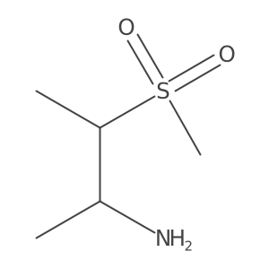 3-Methanesulfonylbutan-2-amine Structure