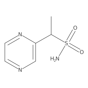 1-(Pyrazin-2-yl)ethanesulfonamide结构式