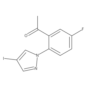 1-(5-Fluoro-2-(4-iodo-1h-pyrazol-1-yl)phenyl)ethan-1-one Structure