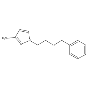 1-[2-(Benzyloxy)ethyl]-1H-pyrazol-3-amine结构式