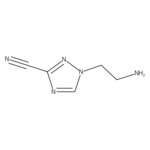 1-(2-aminoethyl)-1H-1,2,4-triazole-3-carbonitrile结构式