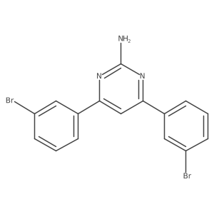 4,6-Bis(3-bromophenyl)pyrimidin-2-amine Structure