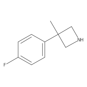 3-(4-Fluorophenyl)-3-methylazetidine结构式