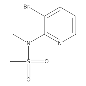 N-(3-Bromo-2-pyridinyl)-N-methylmethanesulfonamide结构式