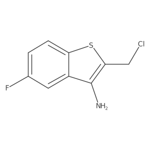 Benzo[b]thiophen-3-amine, 2-(chloromethyl)-5-fluoro- Structure