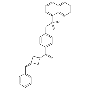 N-[4-[[3-(Phenylmethylene)-1-azetidinyl]carbonyl]phenyl]-8-quinolinesulfonamide Structure