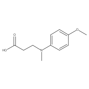 3-[(4-Methoxy-phenyl)-methyl-amino]-propionic acid结构式