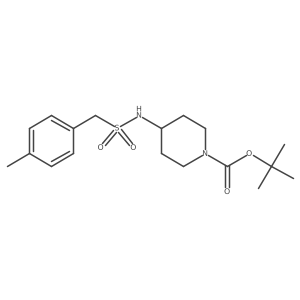 tert-Butyl 4-(p-tolylmethylsulfonamido)piperidine-1-carboxylate结构式