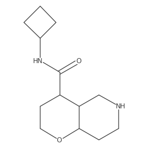 (4R,4aS,8aR)-N-cyclobutyloctahydro-2H-pyrano[3,2-c]pyridine-4-carboxamide结构式