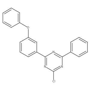 2-Chloro-4-(3-phenoxyphenyl)-6-phenyl-1,3,5-triazine Structure