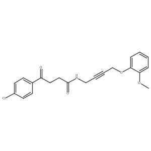 4-(4-Chlorophenyl)-N-[4-(2-methoxyphenoxy)but-2-YN-1-YL]-4-oxobutanamide结构式