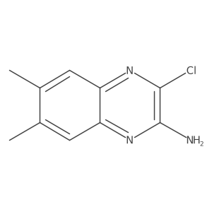 3-Chloro-6,7-dimethyl-quinoxalin-2-ylamine Structure