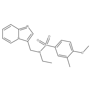 N-ethyl-N-(imidazo[1,2-a]pyridin-3-ylmethyl)-4-methoxy-3-methylbenzenesulfonamide Structure