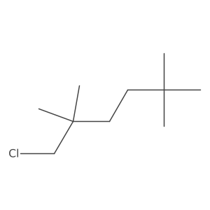1-Chloro-2,2,5,5-tetramethylhexane Structure