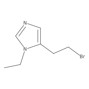5-(2-bromoethyl)-1-ethyl-1H-imidazole结构式