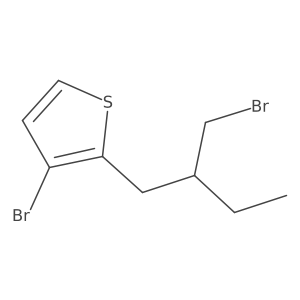 3-Bromo-2-[2-(bromomethyl)butyl]thiophene结构式