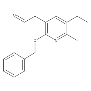 5-Ethyl-6-methyl-2-(phenylmethoxy)-3-pyridineacetaldehyde结构式