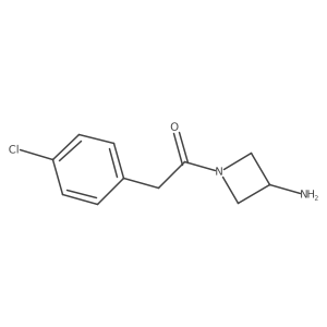 1-(3-Aminoazetidin-1-yl)-2-(4-chlorophenyl)ethan-1-one结构式