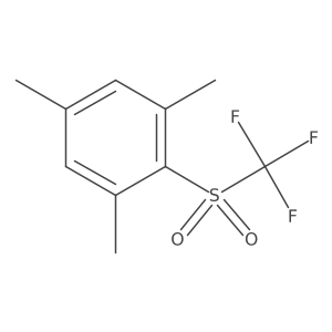 1,3,5-Trimethyl-2-[(trifluoromethyl)sulfonyl]benzene结构式