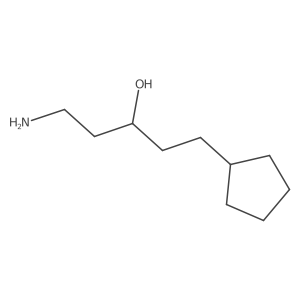 1-Amino-5-cyclopentylpentan-3-ol Structure