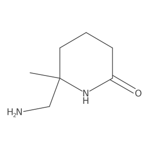 6-(Aminomethyl)-6-methylpiperidin-2-one结构式