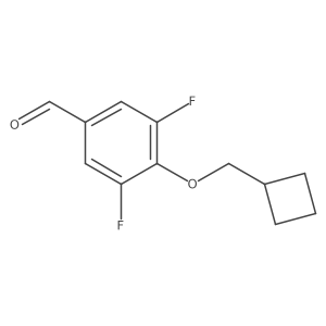 4-(Cyclobutylmethoxy)-3,5-difluorobenzaldehyde Structure