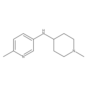 6-Methyl-N-(1-methylpiperidin-4-yl)pyridin-3-amine结构式