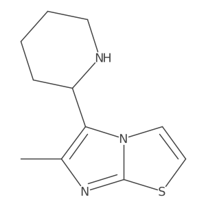2-{6-Methylimidazo[2,1-b][1,3]thiazol-5-yl}piperidine结构式